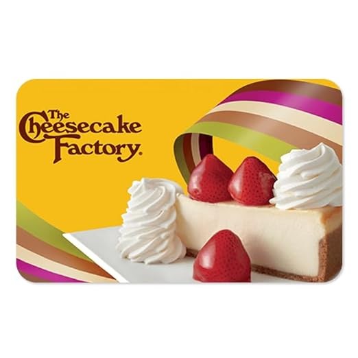 芝士蛋糕工厂电子礼品卡 25USD